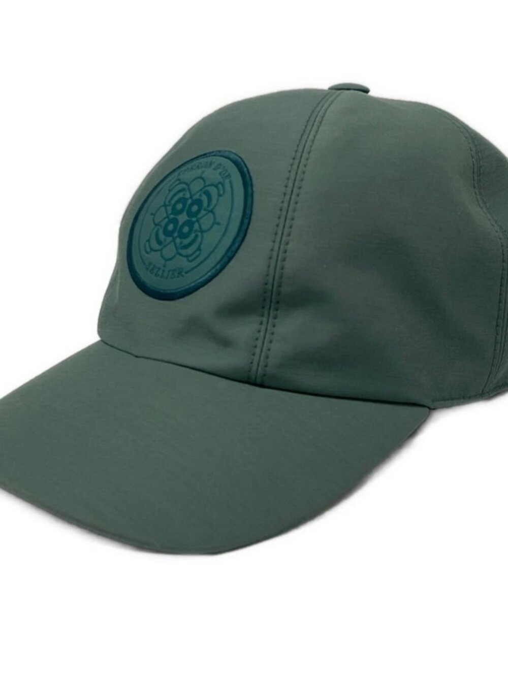 HERMES Blue Green Cotton Nylon Hat
